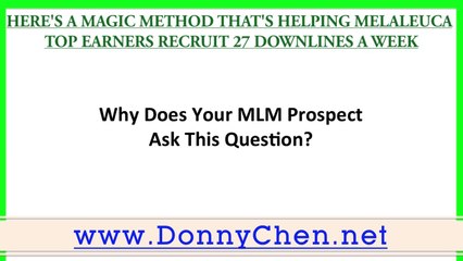 Here's A Magic Method That's Helping Melaleuca Singapore Top Earners Recruit 27 Downlines A Week