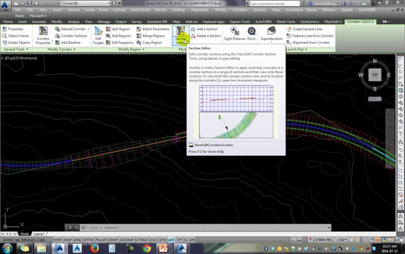 Tutoriales RG - AutoCAD Civil 3D 2014 - 38-EDICION DE SECCION TIPICA-VISTAS CORRIDOR