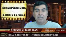 MLB Pick Prediction Toronto Blue Jays vs. Boston Red Sox Odds Preview 7-24-2014