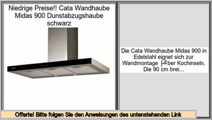 Preise vergleichen Cata Wandhaube Midas 900 Dunstabzugshaube schwarz
