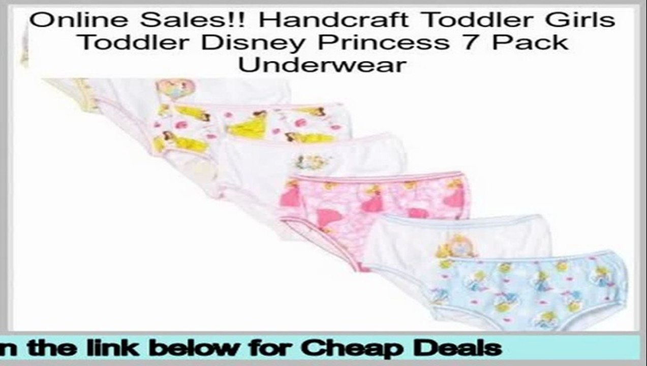 Cheap Handcraft Toddler Girls Toddler Disney Princess 7 Pack Underwear