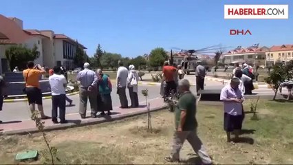 Keçi Otlatırken Kayalıklara Düşen Kadın, Helikopterle Hastaneye Yetiştirildi