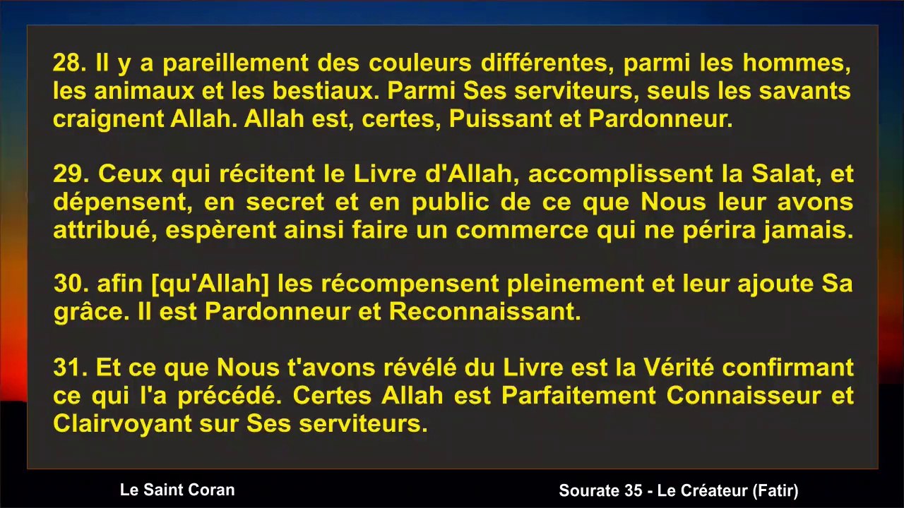 Dieu a envoyé Muhammad avec la Vérité !