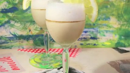 Sorbete de limón bajo en calorías