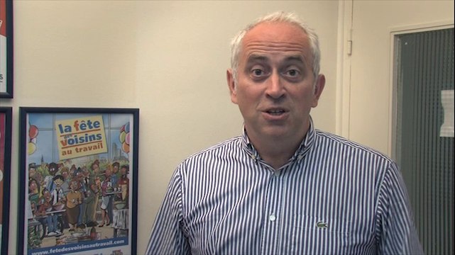 Vincent Cayol - Président de Voisins Solidaires - appelle à la mobilisation le 2 octobre 2014 pour la Fête des Voisins au Travail
