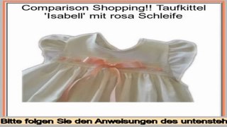 kosteng�nstig Taufkittel 'Isabell' mit rosa Schleife