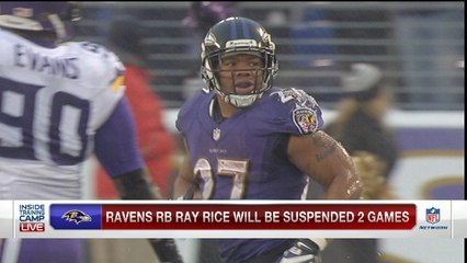 Ray Rice will be suspended for two games