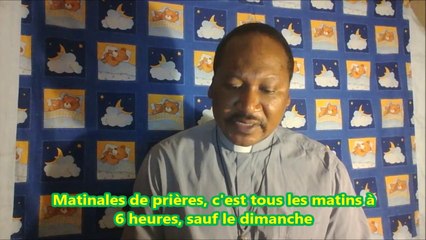 MATINALE DE PRIERE DU 25 JUILLET 2014