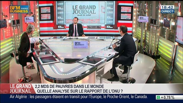 Xavier Godinot et Benaouda Abdeddaïm, dans Le Grand Journal - 24/07 3/7