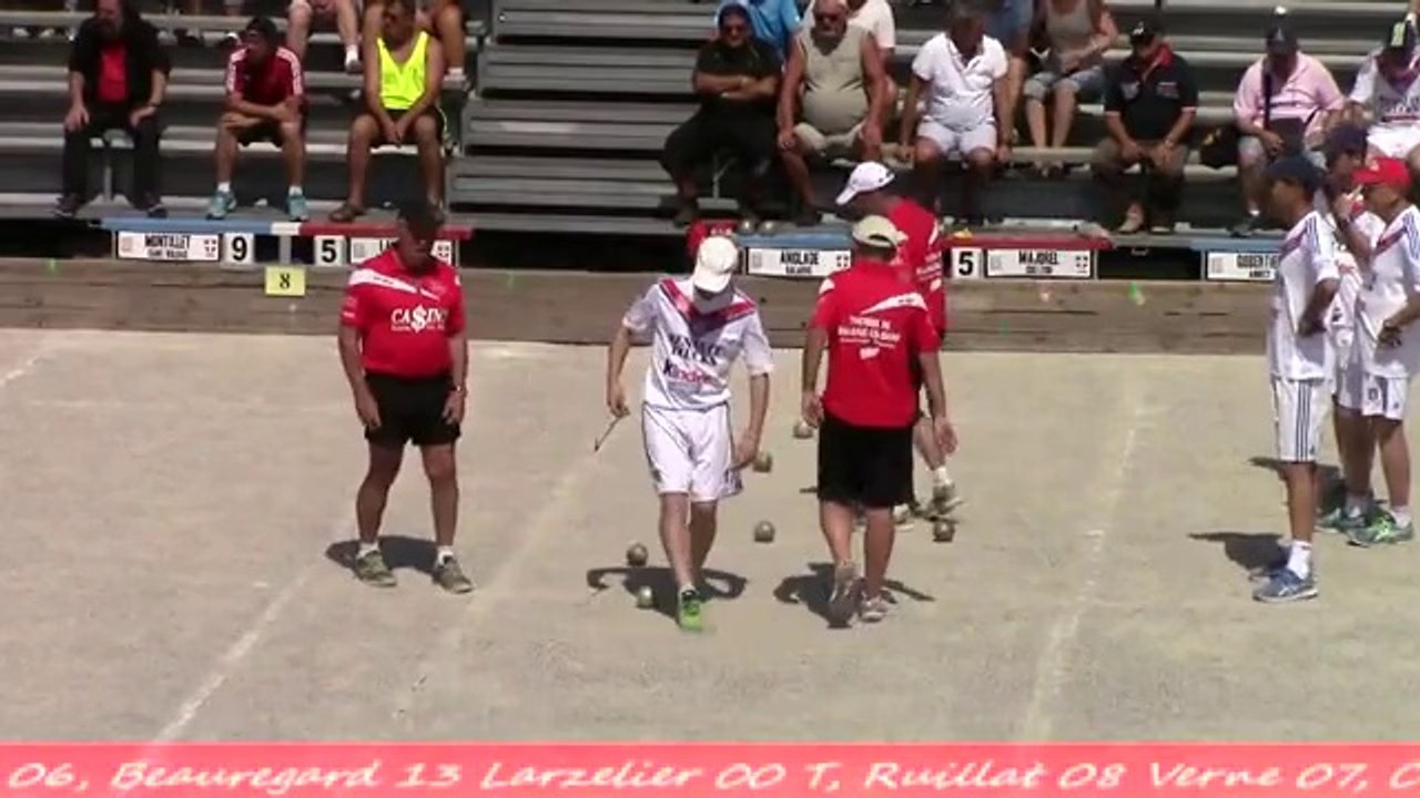 Seconde partie D1, 1ère phase, France Quadrettes, Sport Boules, Chambéry 2014