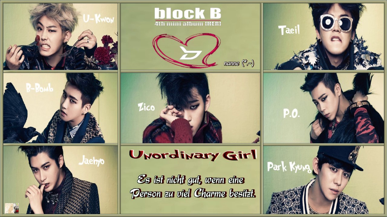Block B - Unordinary Girl k-pop [german sub]