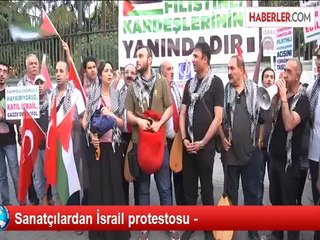 Sanatçılardan İsrail protestosu -