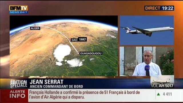BFM Story: Édition spéciale - Disparition du vol d'Air Algérie: deux Mirage 2000 effectuent des vols de reconnaissance - 24/07