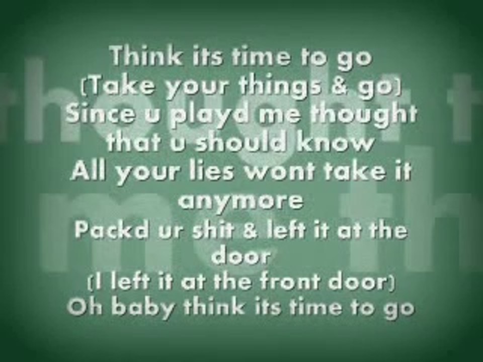 Nina Sky Ft. Angie Martinez - Time To Go (Lyrics / Paroles)