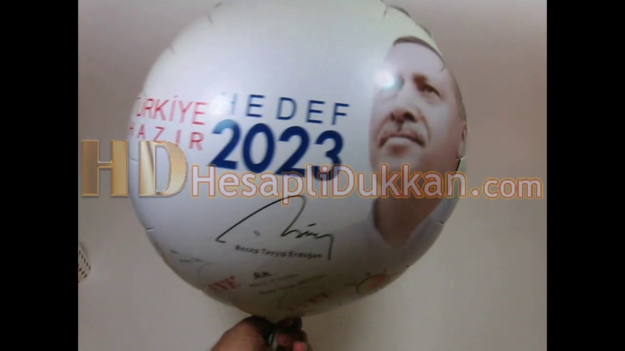 Ak parti promosyon uçan balon Adalet ve kalkınma partisi promosyon