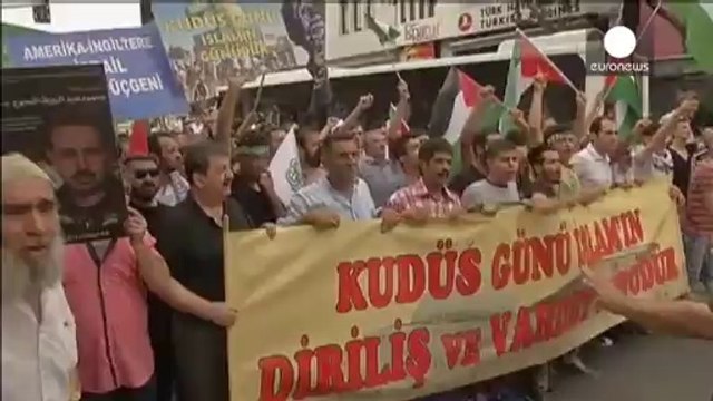 Cientos de miles de iraníes se manifiestan al grito de ¡Muerte a Israel!