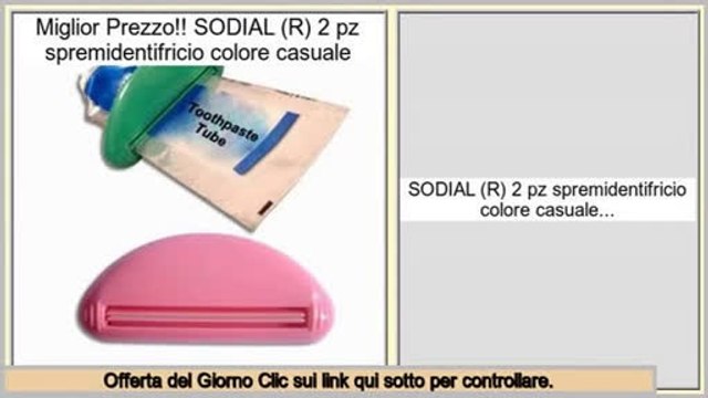autorizzazione SODIAL (R) 2 pz spremidentifricio colore casuale