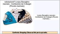 a buon mercato Lovjoy Bavaglino neonato - Confezione da 5 disegni (Piccolo marinaio)