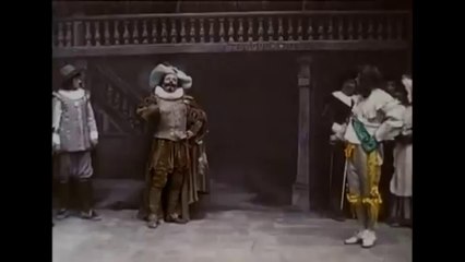 "Cyrano de Bergerac"-1900-The first ever made film with both color and sound-Amazing