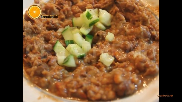 طريقة سهلة وشهية لعمل طبق الفول بالزيت والليمون