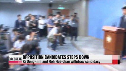 Two opposition candidates withdraw from by-elections