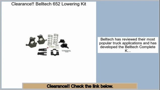 Best Belltech 652 Lowering Kit