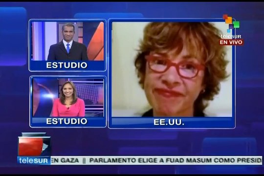Laura Flanders habla sobre su participación en teleSUR en inglés