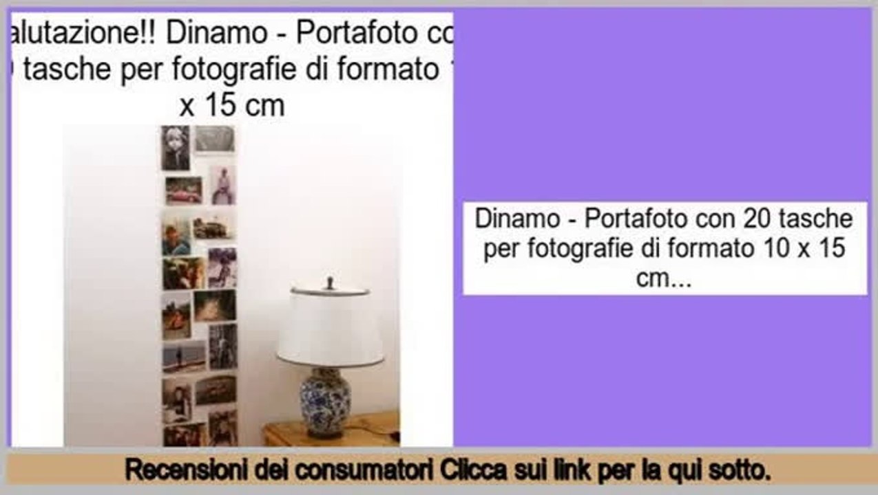 Le migliori offerte Dinamo - Portafoto con 20 tasche per fotografie di formato 10 x 15 cm