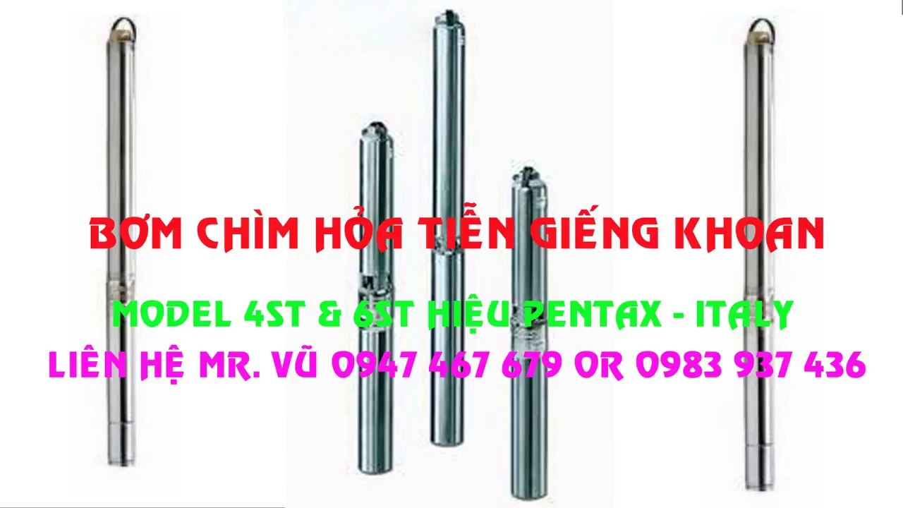 Bơm nước 4(6) inh “inch” italia  (4Hp): 4ST 24-14, bơm giếng khoan “4Hp”(3kw)