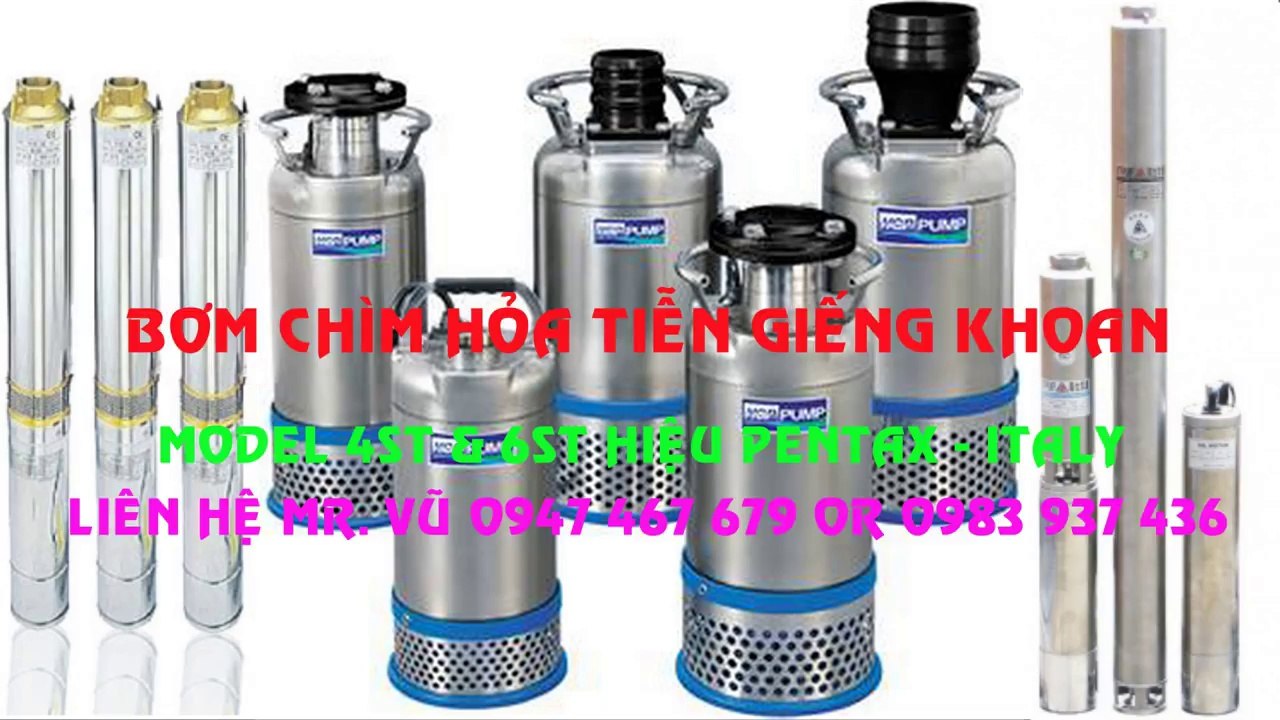 Bơm nước 4(6) inh “inch” italia  (10Hp): 4ST 24-34, bơm giếng khoan “10Hp”(7.5kw)