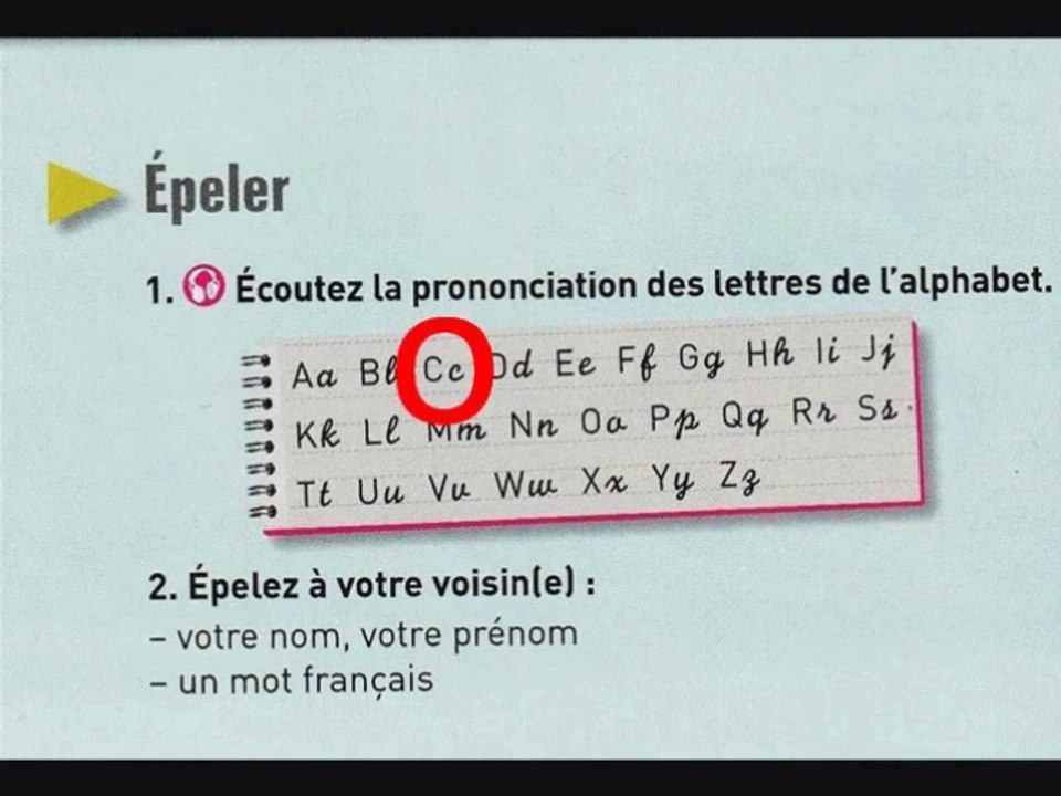 Écho A1 L1P12 À l'écoute de la grammaire page 12