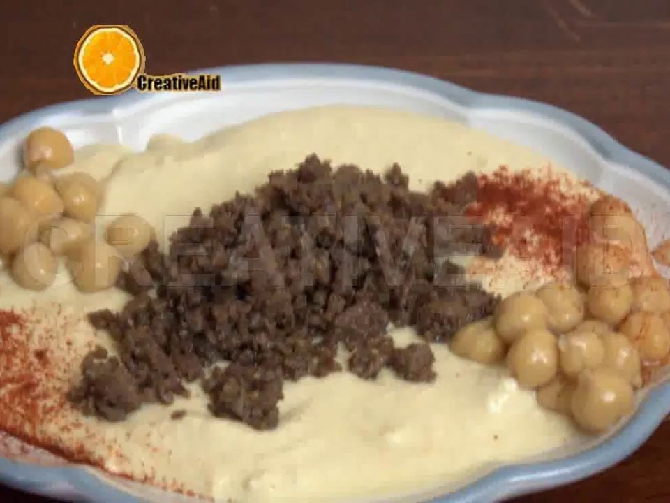 طريقة شهية وسريعة لعمل الحمص باللحمة