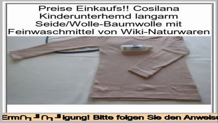 Angebote der Website Cosilana Kinderunterhemd langarm Seide/Wolle-Baumwolle mit Feinwaschmittel von Wiki-Naturwaren