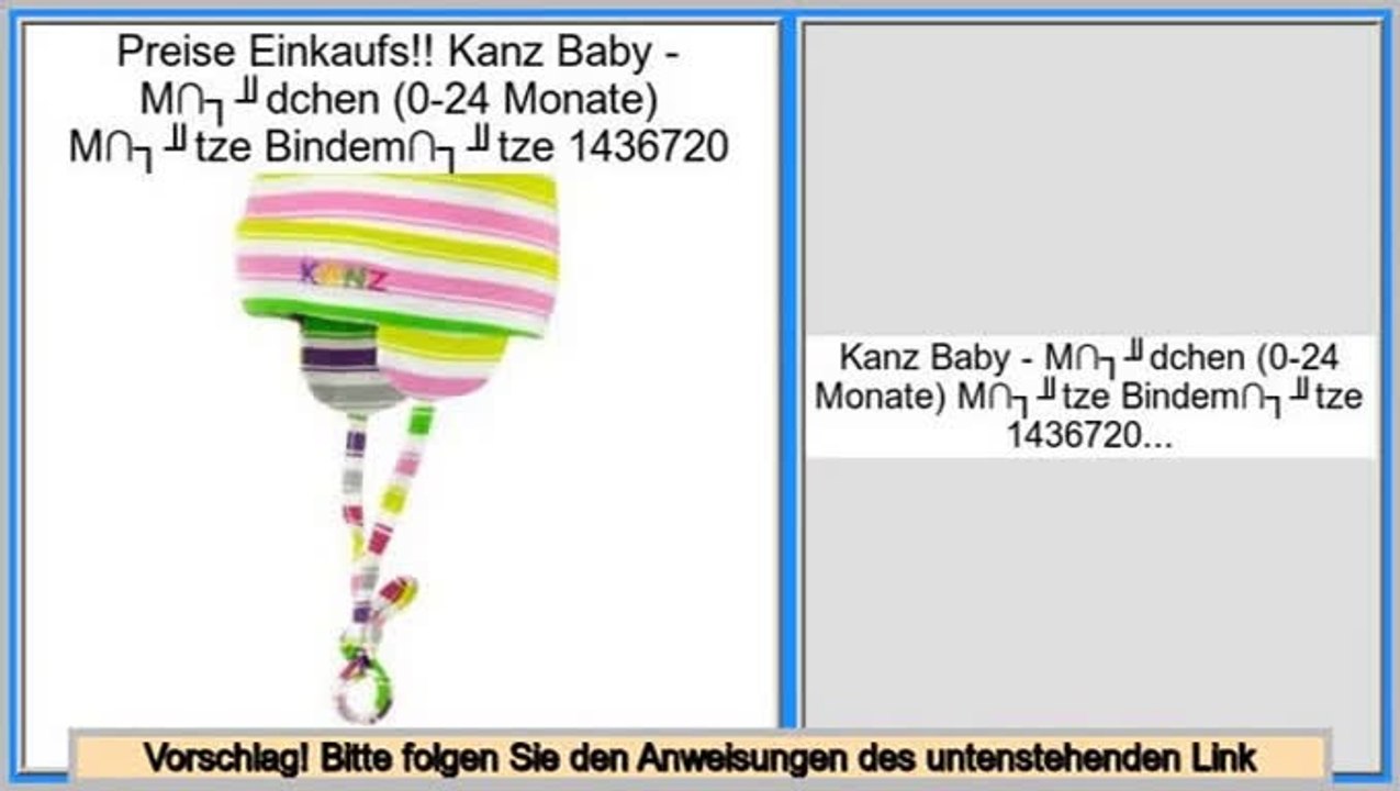 Online Sales Kanz Baby - M�dchen (0-24 Monate) M�tze Bindem�tze 1436720