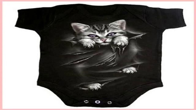 Best Brands Baby Strampler Spiral Bright Eyes, Baby Body mit s�ssem Katzen Motiv