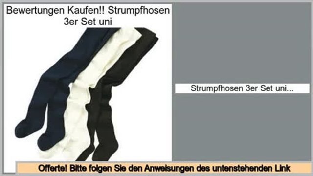 G�nstige Angebote Strumpfhosen 3er Set uni