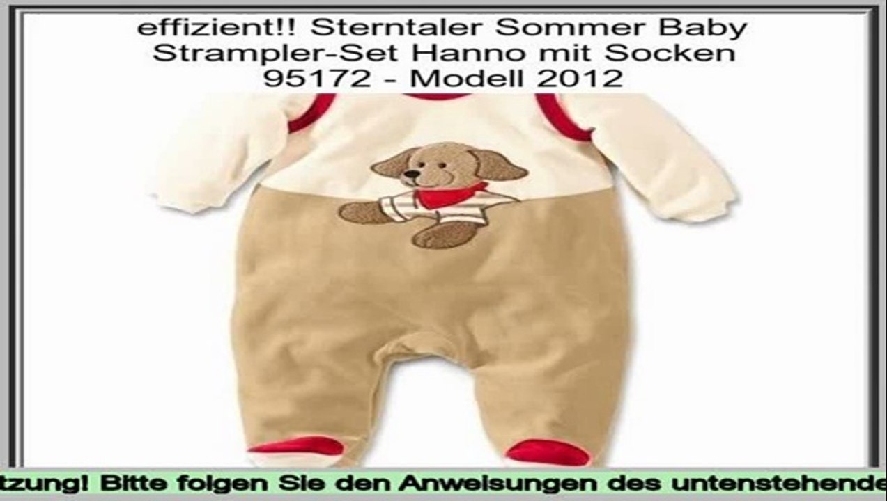 effizient Sterntaler Sommer Baby Strampler-Set Hanno mit Socken 95172 - Modell 2012