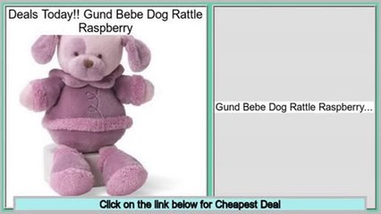 Consumer Reports Gund Bebe Dog Rattle Raspberry
