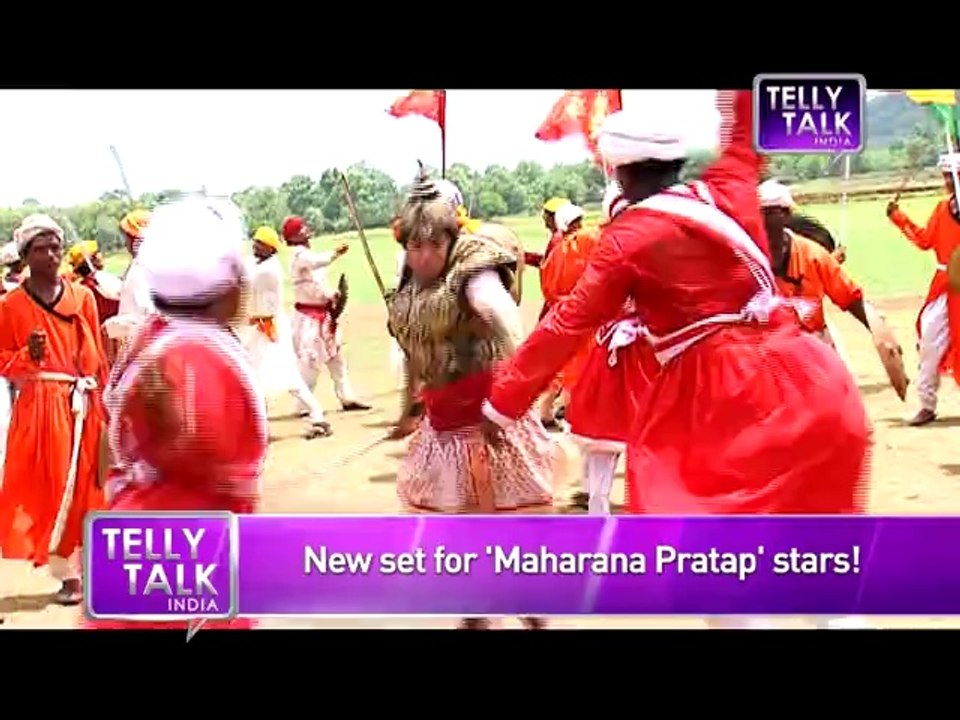 Maharana Pratap  Cast and Crew HAPPY with the New Set  24th July 2014 FULL EPISODE