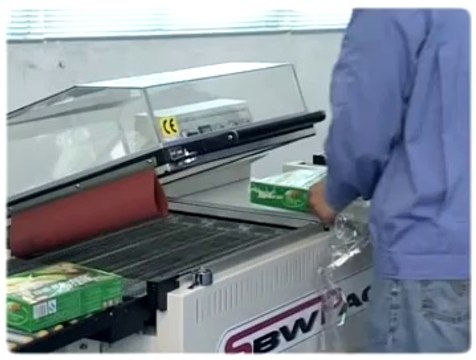 Máy cắt dán và rút màng co POF bán tự động/ máy cắt dán rút màng co 2 trong 1 FM5545