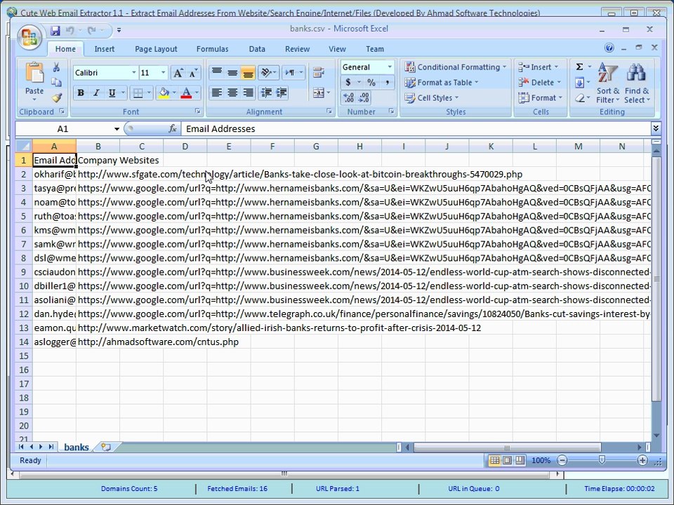 Cute Web Email Extractor