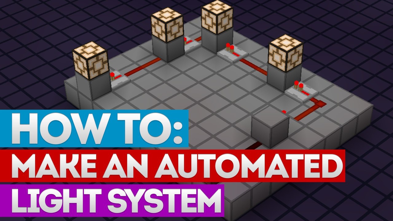Minecraft: How To Make An Automated Light System [Tutorial]