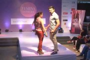 Hot Indian Girls and Boy Walking on Ramp on femina