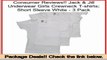Top Rated Jack & Jill Underwear Girls Crewneck T-shirts; Short Sleeve White - 3 Pack