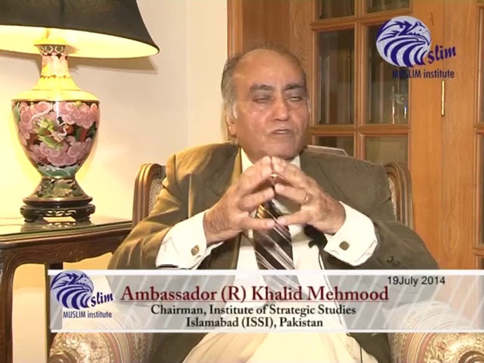 Special Remarks on Gaza:by Ambassador (R) Khalid Mehmood, Chairman ISSI (19-07-14)