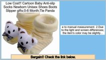 Clearance Cartoon Baby Anti-slip Socks Newborn Unisex Shoes Boots Slipper gifts;0-6 Month;Tie Panda