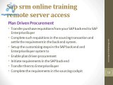 sap srm online training remote server access