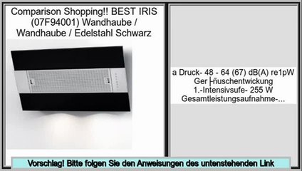 Angebote heute BEST IRIS (07F94001) Wandhaube / Wandhaube / Edelstahl Schwarz