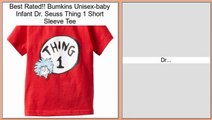 Top Rated Bumkins Unisex-baby Infant Dr. Seuss Thing 1 Short Sleeve Tee