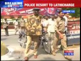 Lucknow: Police resort to lathicharge